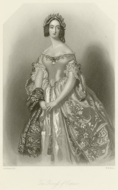 Die Prinzessin von Capua von Alfred Edward Chalon